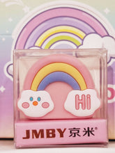 Cute Rainbow Silicon Soft Pencil Sharpener For kids Single Hole Manual Pencil Sharpener Creative Stationery For Students